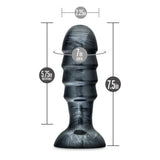 Jet Bruiser 7.5" Butt Plug Carbon Black Large Size Anal Play Sex Toy