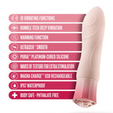 Blush Oh My Gem Elegant Morganite Gem Vibe Pink Rechargeable Mini Vibrator Sex Toy