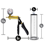 Blush Performance VX6 Vacuum Penis Pump with Brass Pistol & Pressure Gauge