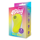Bodywand 4Play Kiss Bliss Clitoral Massager Yellow Suction Vibrator Sex Toy