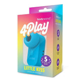 Bodywand 4Play Little Kiss Mini Clitoral Massager Blue Suction Vibrator Sex Toy