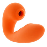 Bodywand 4Play Suck & Buzz Dual Stim Vibrator Clitoral Massager Orange Sex Toy
