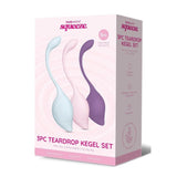 Bodywand Squeeze 3pc Teardrop Kegel Training Set Weight Exercise Balls