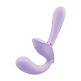 Bodywand i.D. Petal Strapless Strap-On Vibrating Dildo Lilac Couples Sex Toy