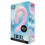 Bodywand i.D. Swirl Dual Ended C-Shape Massager Pink G-Spot Vibrator Sex Toy