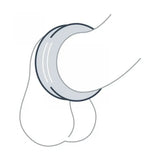 Boners Double Rib Design Cock Ring Grey Silicone Penis Erection Enhancer Band