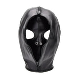 Bound To Please Open Eye Bondage Hood Breathable Zip Up Gimp Mask Sensory Deprivation BDSM Fetish Play