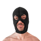 Brutus Neoprene Face Fucker Hood Black Anon Balaclava Mouth Hole Mask