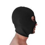 Brutus Neoprene Face Fucker Hood Black Anon Balaclava Mouth Hole Mask