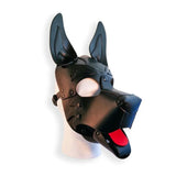 Brutus Pup Hood Black Vegan Leather Bondage Mask Puppy Fetish Play