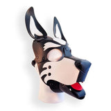 Brutus Pup Hood White Vegan Leather Bondage Dog Mask Puppy Fetish Play