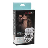 CalExotics Maximus Enhancement Vibrating Dual Cock Ring 10 Stroker Bead Penis Erection Band
