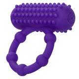 CalExotics 5 Bead Maximus Purple Silicone Cock Ring Rechargeable Vibrating Erection Enhancer Sex Toy