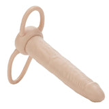 Calexotics Accommodator Dual Penetrator Ivory Dildo Strap On Double Anal Sex Toy