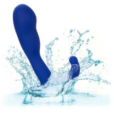 CalExotics Admiral Advanced Curved Anal Probe Blue Butt Plug 10 Speed USB Vibrator Sex Toy