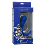 CalExotics Admiral Advanced Curved Anal Probe Blue Butt Plug 10 Speed USB Vibrator Sex Toy