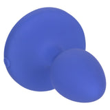 CalExotics Cheeky Gems Rechargeable Vibrating Crystal Butt Plug Medium Size Jewel Blue Anal Probe Sex Toy