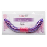 CalExotics Dual Vibrating Flexi Dong Double Ended Dildo Soft Purple Jelly Penis Vibrator DP Sex Toy