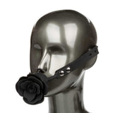 CalExotics Forbidden Removable Black Rose Silicone Ball Gag Bondage Play