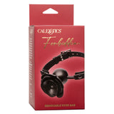 CalExotics Forbidden Removable Black Rose Silicone Ball Gag Bondage Play