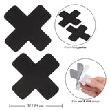 CalExotics Boundless X Nipple Pasties Black Adhesive Sexy Covers Stickers Reusable Pair