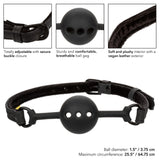 CalExotics Boundless Breathable Silicone Ball Gag Mouth Strap Bondage Play Dribble Fetish