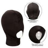 CalExotics Boundless Open Mouth Bondage Hood Breathable Mask Sensory Deprivation Play