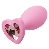 CalExotics First Time Crystal Booty Duo Butt Plugs Pink Heart Jewel Gem Anal Training Set