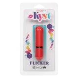 CalExotics Kyst Flicker Mini Clitoral Massager Red Tongue 10 Speed Bullet Pocket Vibrator USB Discreet Sex Toy