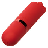 CalExotics Kyst Flicker Mini Clitoral Massager Red Tongue 10 Speed Bullet Pocket Vibrator USB Discreet Sex Toy