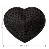 CalExotics Radiance Black Heart Nipple Pasties Adhesive Sexy Covers Stickers Reusable Pair