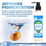 CleanStream Anal Bleach with Aloe Vitamin C Natural Whitening Cream 6oz