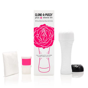 Clone-A-Pussy Plus+ Sleeve Kit Hot Pink Vagina Moulding Masturbator Set