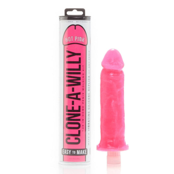 Clone-A-Willy Hot Pink Mould Your Own Penis Dildo Vibrator Replica Fun Cast Kit