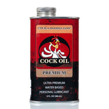 Cock Oil Water Based Lubricant Metal Can 9oz Premium Sex Lube 266ml