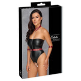 Cottelli Bondage Crotchless Body with Harness Collar Cuffs Womens Sexy Lingerie Erotic Play