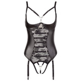 Cottelli Collection Abierta Fina Cupless String Body Shelf Bra Suspenders Sexy Corset Lingerie Sexy Womens Underwear