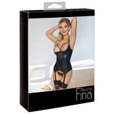 Cottelli Collection Abierta Fina Open Cup Suspender Basque & Crotchless Thong Panty Set Lingerie Sexy Womens Underwear