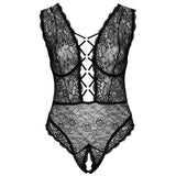 Cottelli Curves Open Crotch Floral Lace Body Plus Size Sexy Lingerie Womens Underwear