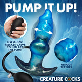 Creature Cocks Blizzard Inflatable Silicone Anal Plug Fantasy Play Sex Toy