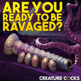 Creature Cocks Deep Invader Tentacle Ovipositor Silicone Dildo with Eggs Alien Penis Sci-Fi Fantasy Sex Toy