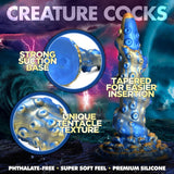 Creature Cocks Lord Kraken Tentacle Spiral Silicone Dildo Fantasy Role Play Fetish Sex Toy