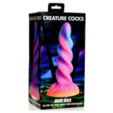 Creature Cocks Moon Rider Glow In The Dark Fantasy Unicorn Horn Dildo Rainbow Sex Toy