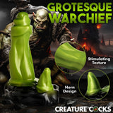 Creature Cocks Orc Silicone Dildo Fantasy Green Penis Horn Role Play Sex Toy