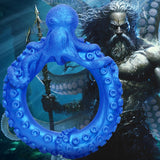 Creature Cocks Poseidon's Octo Ring Silicone Cock Ring Blue Octopus Fantasy Sex Play