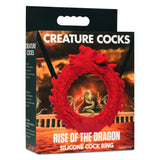 Creature Cocks Rise of the Dragon Red Silicone Cock Ring Fantasy Sex Play