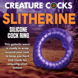 Creature Cocks Slitherine Purple Silicone Cock Ring Alien Sci-Fi Fantasy Fetish Role Play Penis Band Erection Enhancer