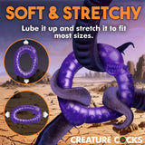 Creature Cocks Slitherine Purple Silicone Cock Ring Alien Sci-Fi Fantasy Fetish Role Play Penis Band Erection Enhancer