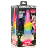 Creature Cocks Uni-Glow Rainbow Unicorn Horn Dildo Glow In The Dark Fantasy Fetish Sex Toy
