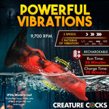 Creature Cocks Vibra Beast Vibrating Silicone Dildo Fantasy Fetish Canine Penis Sex Toy